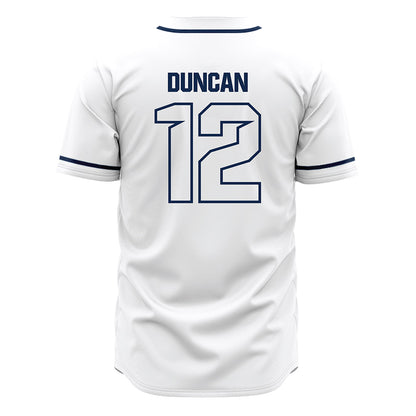 Butler - NCAA Baseball : Gunnar Duncan - White Jersey-1