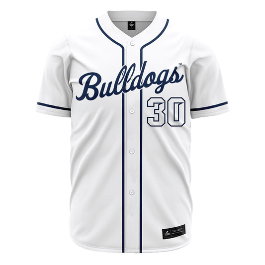 Butler - NCAA Baseball : Grayson Bradberry - White Jersey-0