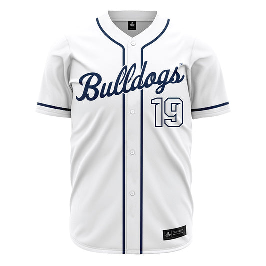 Butler - NCAA Baseball : Christopher Lewis - White Jersey-0