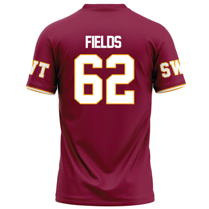 Texas State - NCAA Football : Malcolm Fields - Maroon Football Jersey