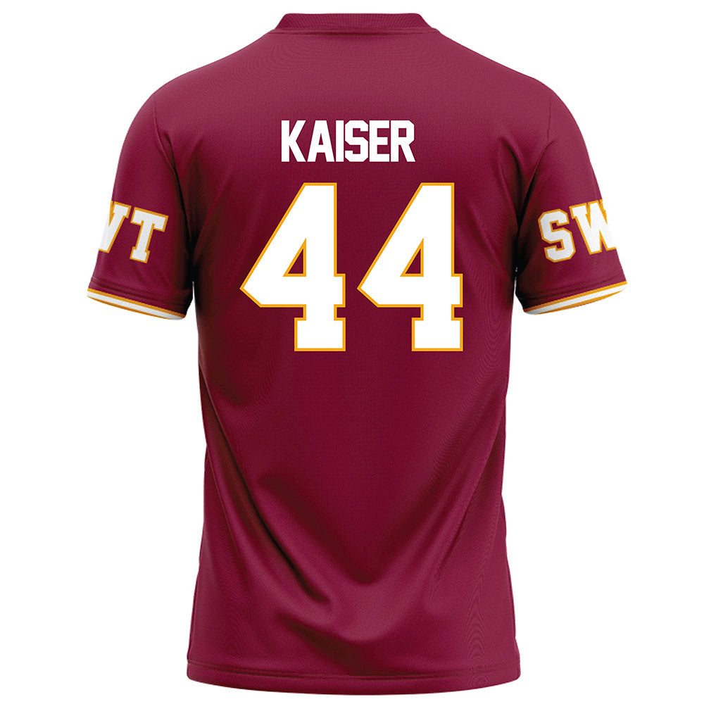 Texas State - NCAA Football : Karson Kaiser - Red Football Jersey-1