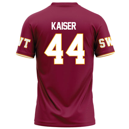 Texas State - NCAA Football : Karson Kaiser - Red Football Jersey-1