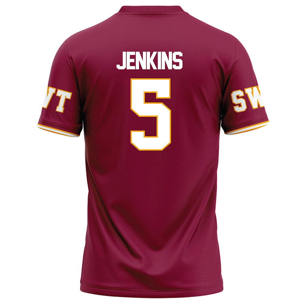 Texas State - NCAA Football : Jaylen Jenkins - Red Football Jersey-1