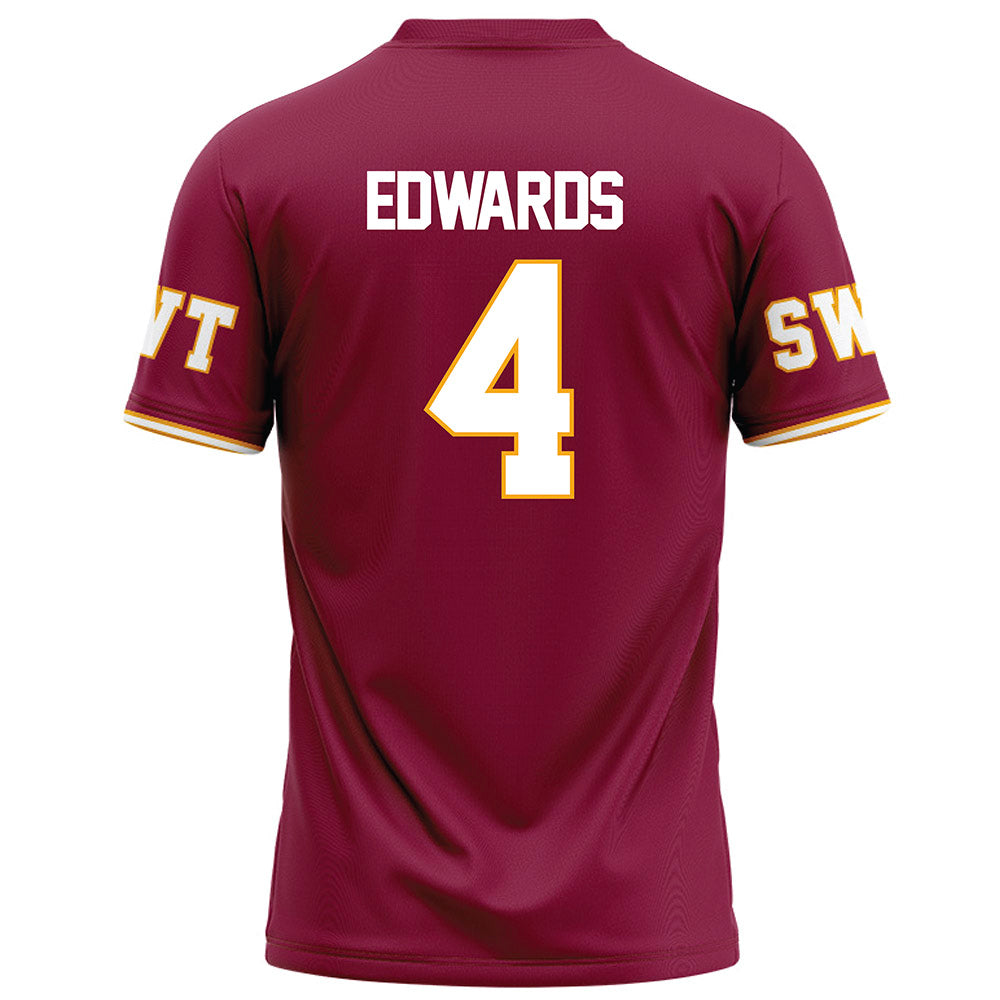 Texas State - NCAA Football : Aj Edwards - Football Jersey