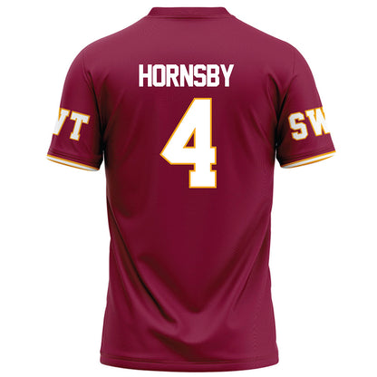 Texas State - NCAA Football : Malik Hornsby - Maroon Football Jersey