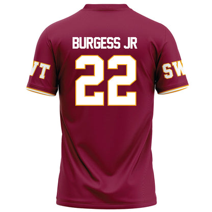 Texas State - NCAA Football : Torrance Burgess Jr - Red Football Jersey-1