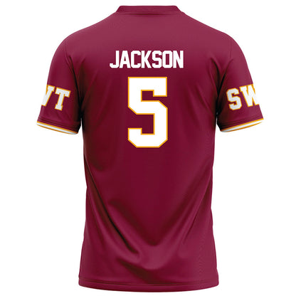 Texas State - NCAA Football : Darius Jackson - Maroon Football Jersey