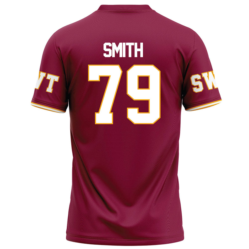 Texas State - NCAA Football : Jaydan Smith - Maroon Football Jersey