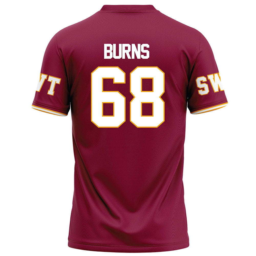 Texas State - NCAA Football : Sully Burns - Red Football Jersey-1