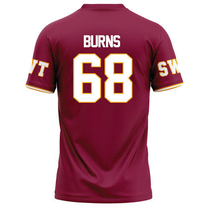 Texas State - NCAA Football : Sully Burns - Red Football Jersey-1