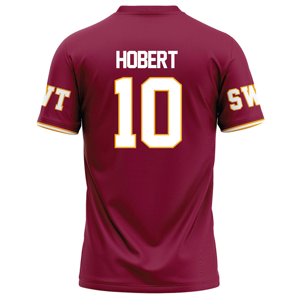 Texas State - NCAA Football : Joey Hobert - Maroon Football Jersey