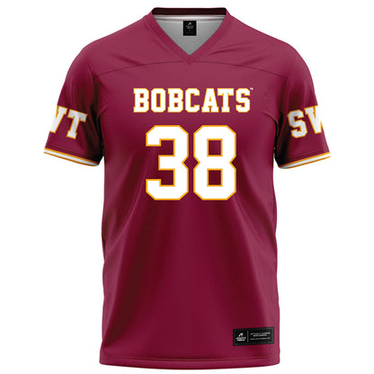 Texas State - NCAA Football : David Nunez - Red Football Jersey-0