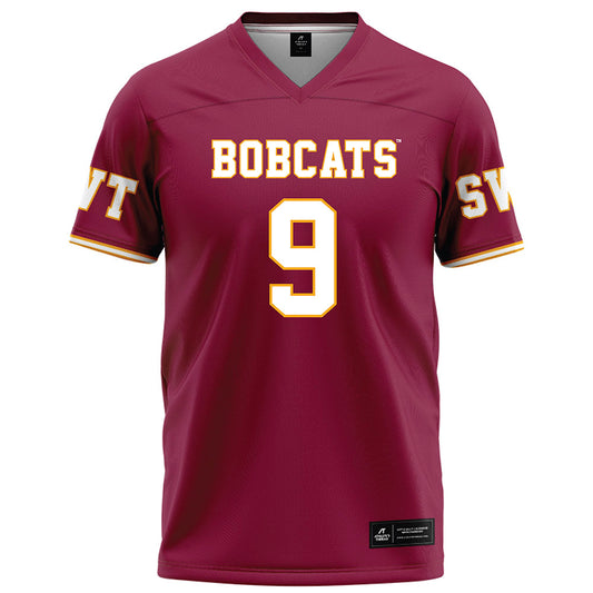 Texas State - NCAA Football : Jaden Rios - Red Football Jersey-0