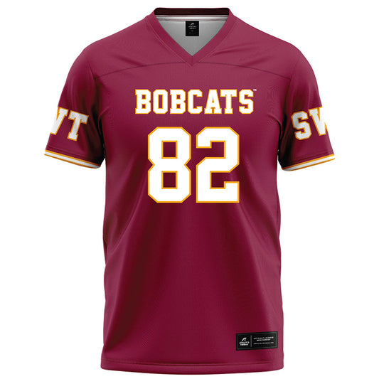 Texas State - NCAA Football : Isaac Norris - Red Football Jersey