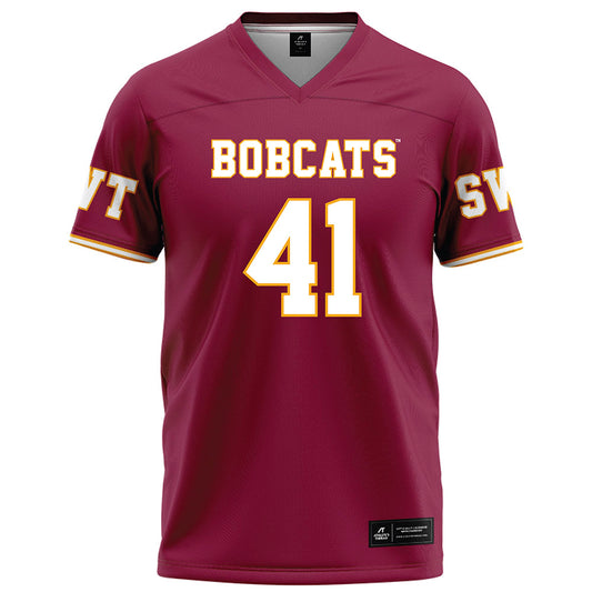 Texas State - NCAA Football : Dante Keys - Red Football Jersey-0