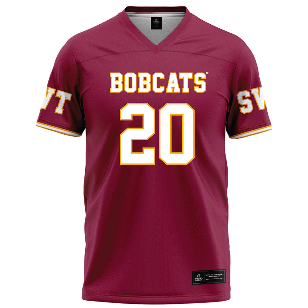 Texas State - NCAA Football : Cole Pryor - Red Football Jersey-0