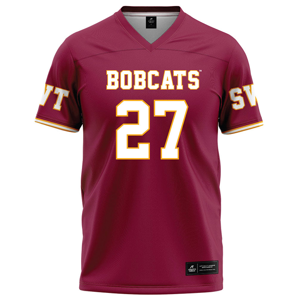 Texas State - NCAA Football : Cordarian Powell - Red Football Jersey-0