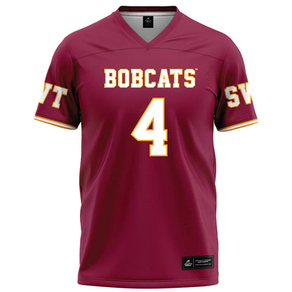 Texas State - NCAA Football : Malik Hornsby - Maroon Football Jersey