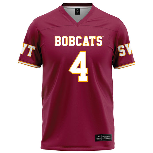 Texas State - NCAA Football : Malik Hornsby - Maroon Football Jersey