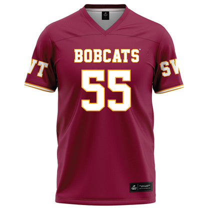 Texas State - NCAA Football : Etueni Ropati - Red Football Jersey-0