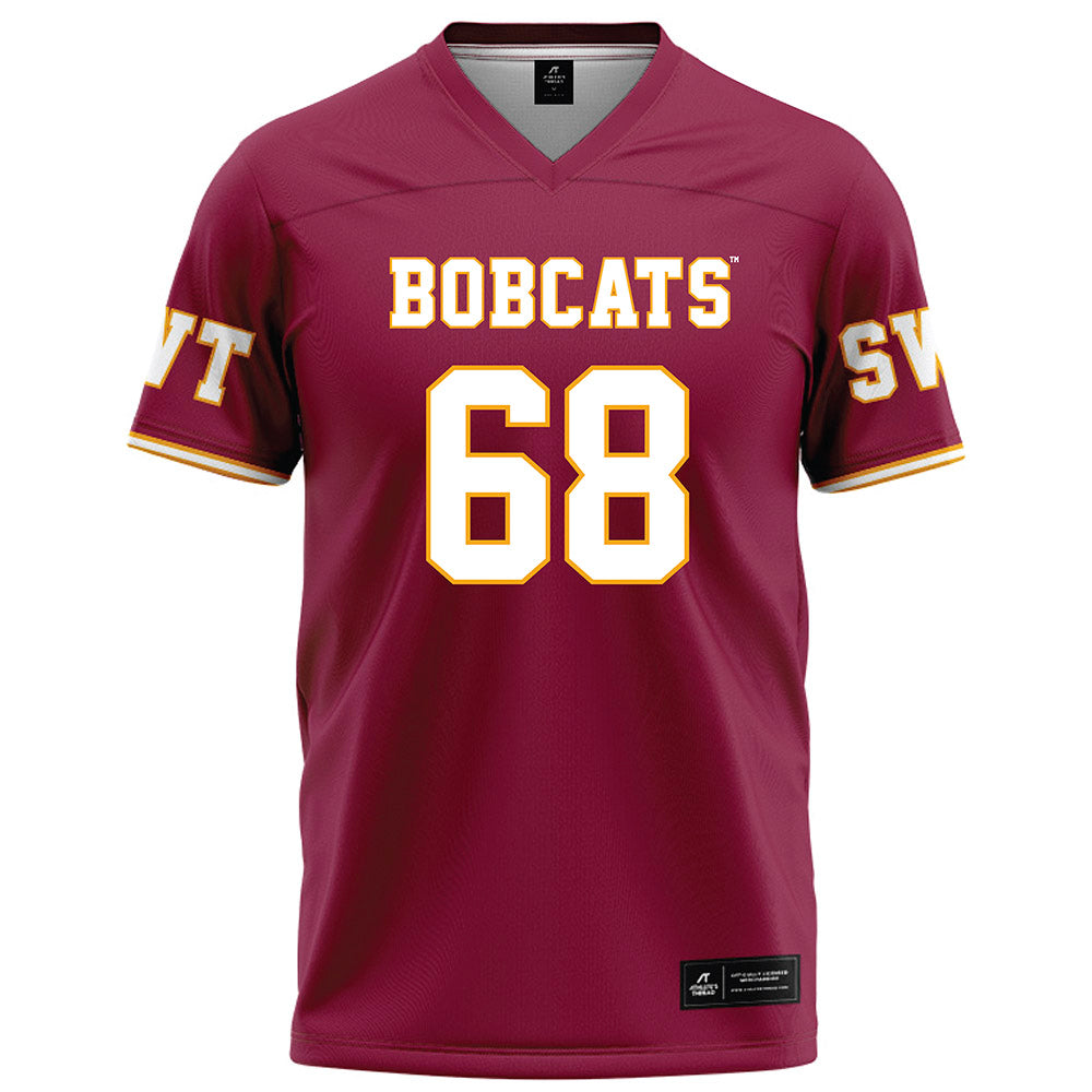 Texas State - NCAA Football : Sully Burns - Red Football Jersey-0