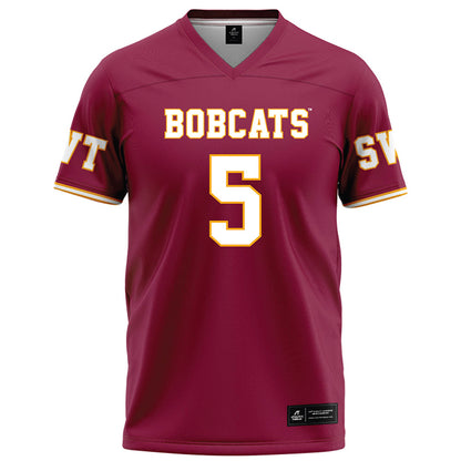 Texas State - NCAA Football : Darius Jackson - Maroon Football Jersey