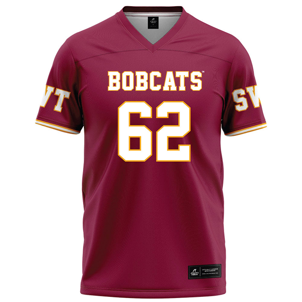 Texas State - NCAA Football : Malcolm Fields - Maroon Football Jersey