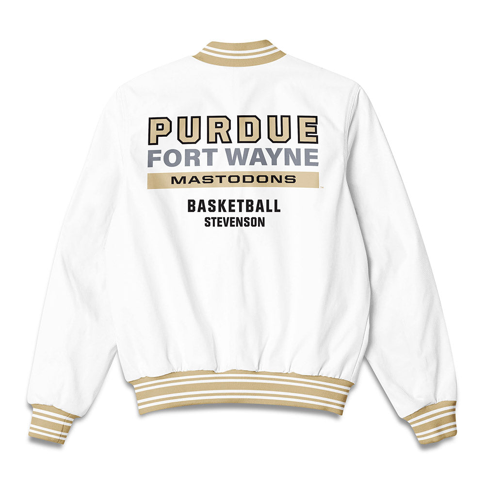 PFW - NCAA Men's Basketball : Mikale Stevenson - Bomber Jacket-1