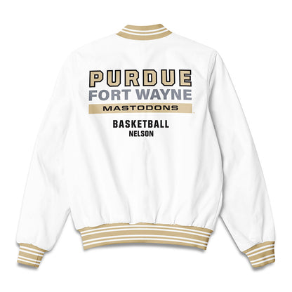 PFW - NCAA Women's Basketball : Alana Nelson - Bomber Jacket-1