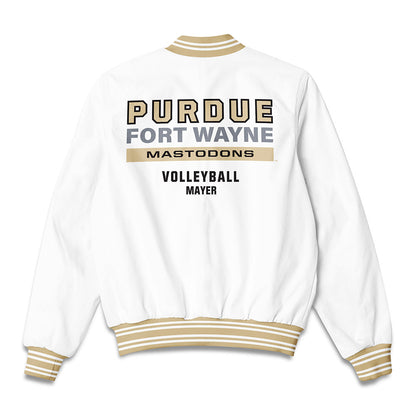 PFW - NCAA Men's Volleyball : Andrew Mayer - Bomber Jacket-1