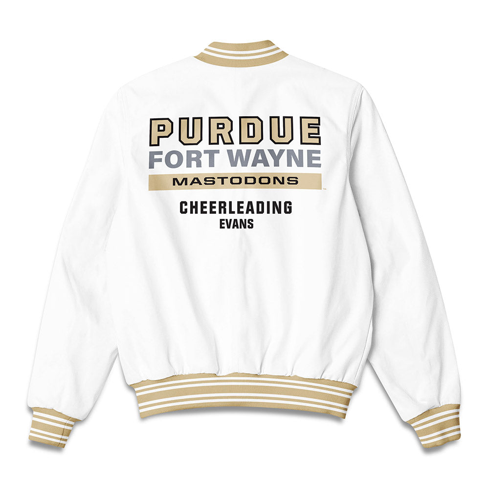 PFW - NCAA Cheerleading : Trista Evans - Bomber Jacket-1