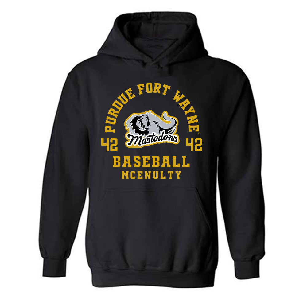 PFW - NCAA Baseball : Leo McEnulty - Classic Fashion Shersey Hooded Sweatshirt