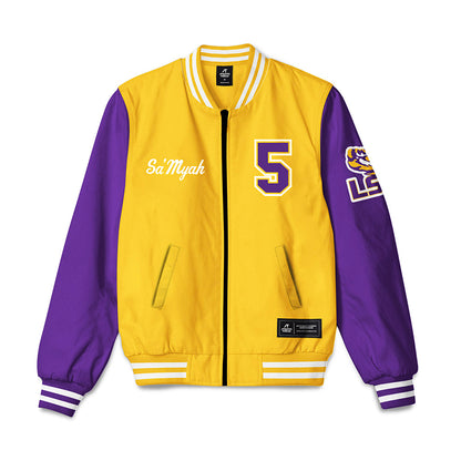 LSU - NCAA Women's Basketball : Sa'Myah Smith - Bomber Jacket