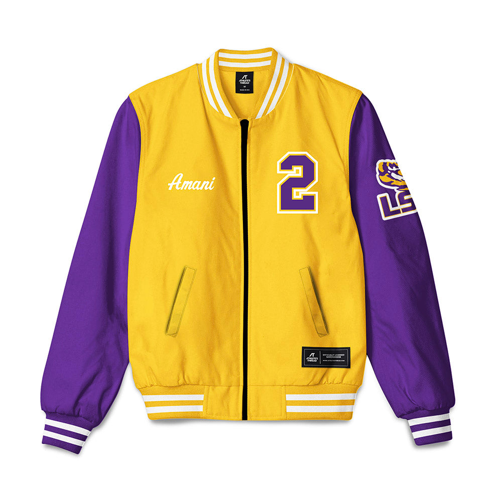 LSU - NCAA Women's Basketball : Amani Bartlett - Bomber Jacket