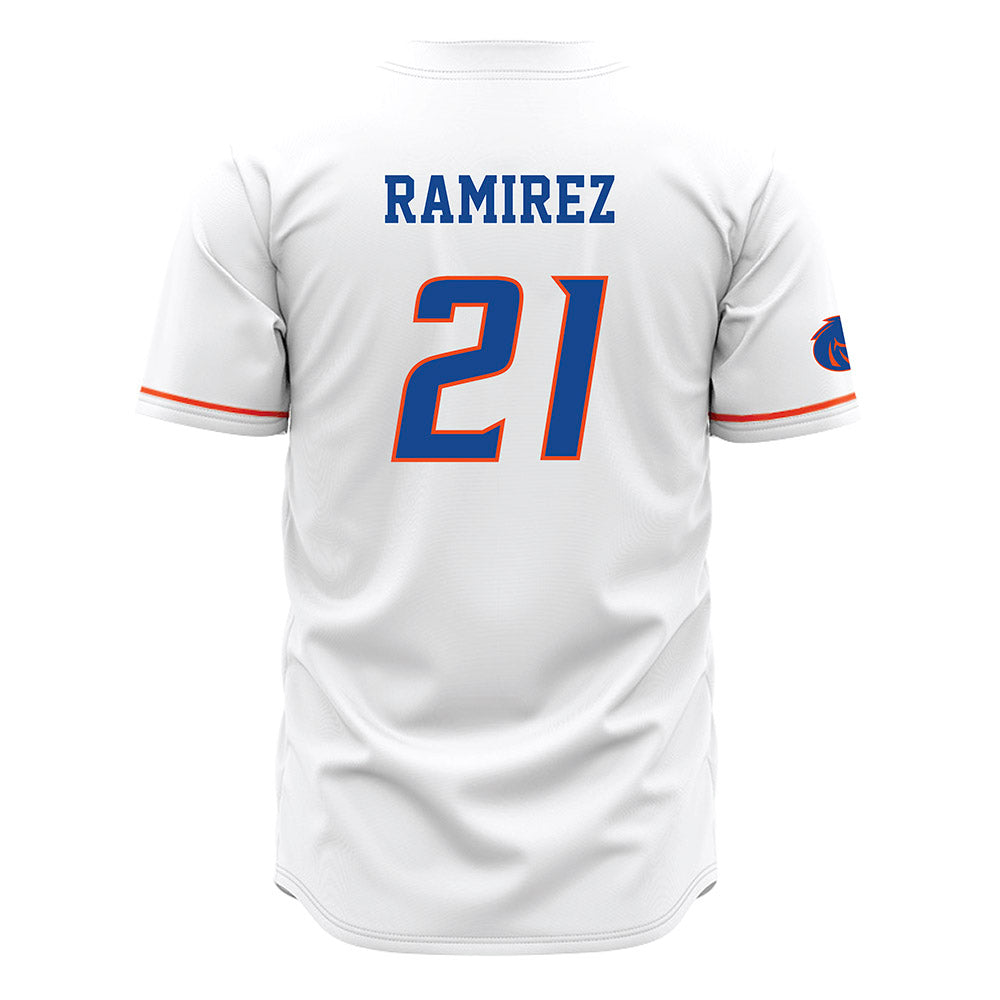 Boise State - NCAA Men's Basketball : Brennan Ramirez - White Jersey-1