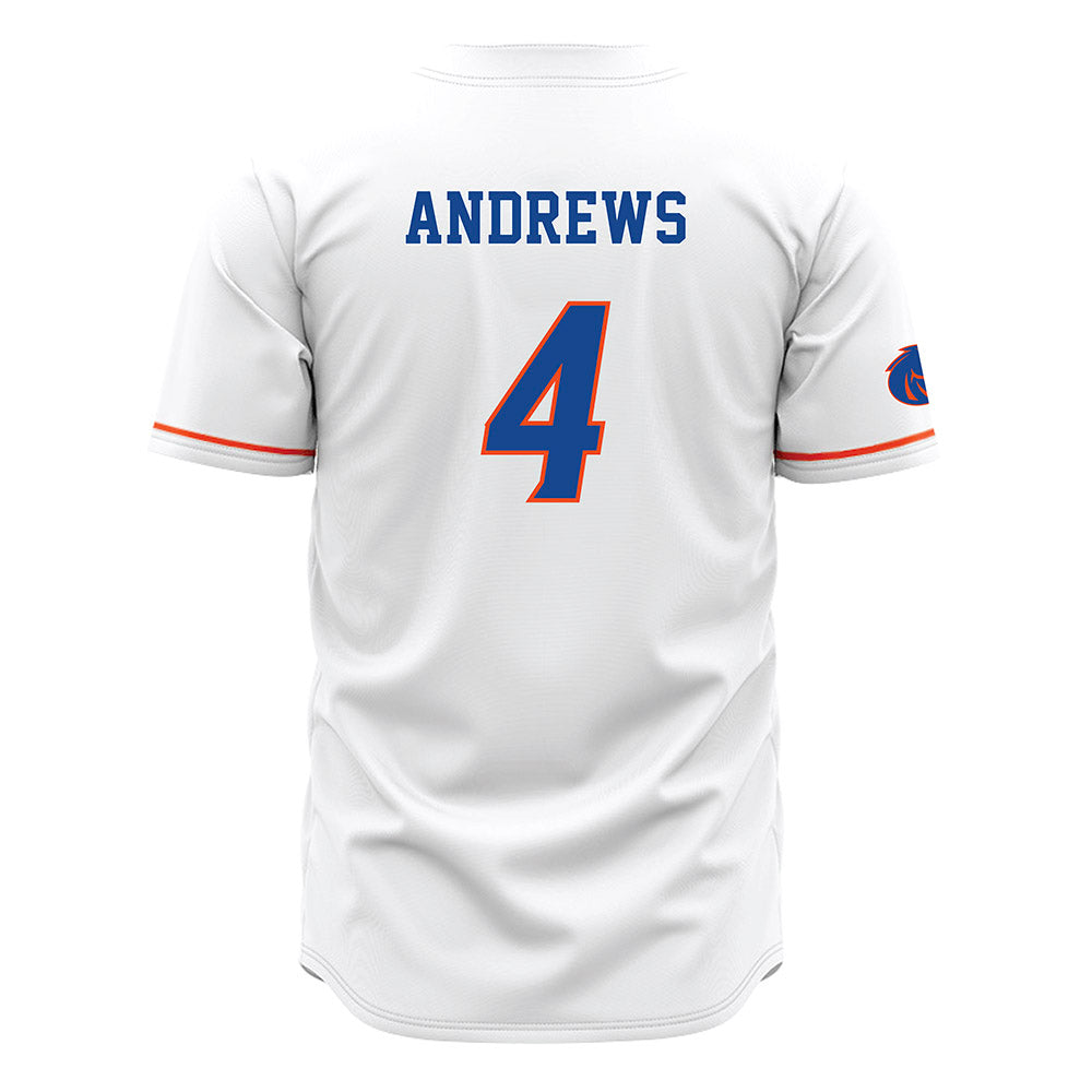 Boise State - NCAA Men's Basketball : Dylan Andrews - White Jersey-1
