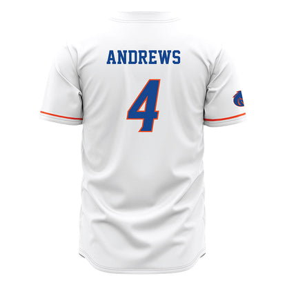Boise State - NCAA Men's Basketball : Dylan Andrews - White Jersey-1