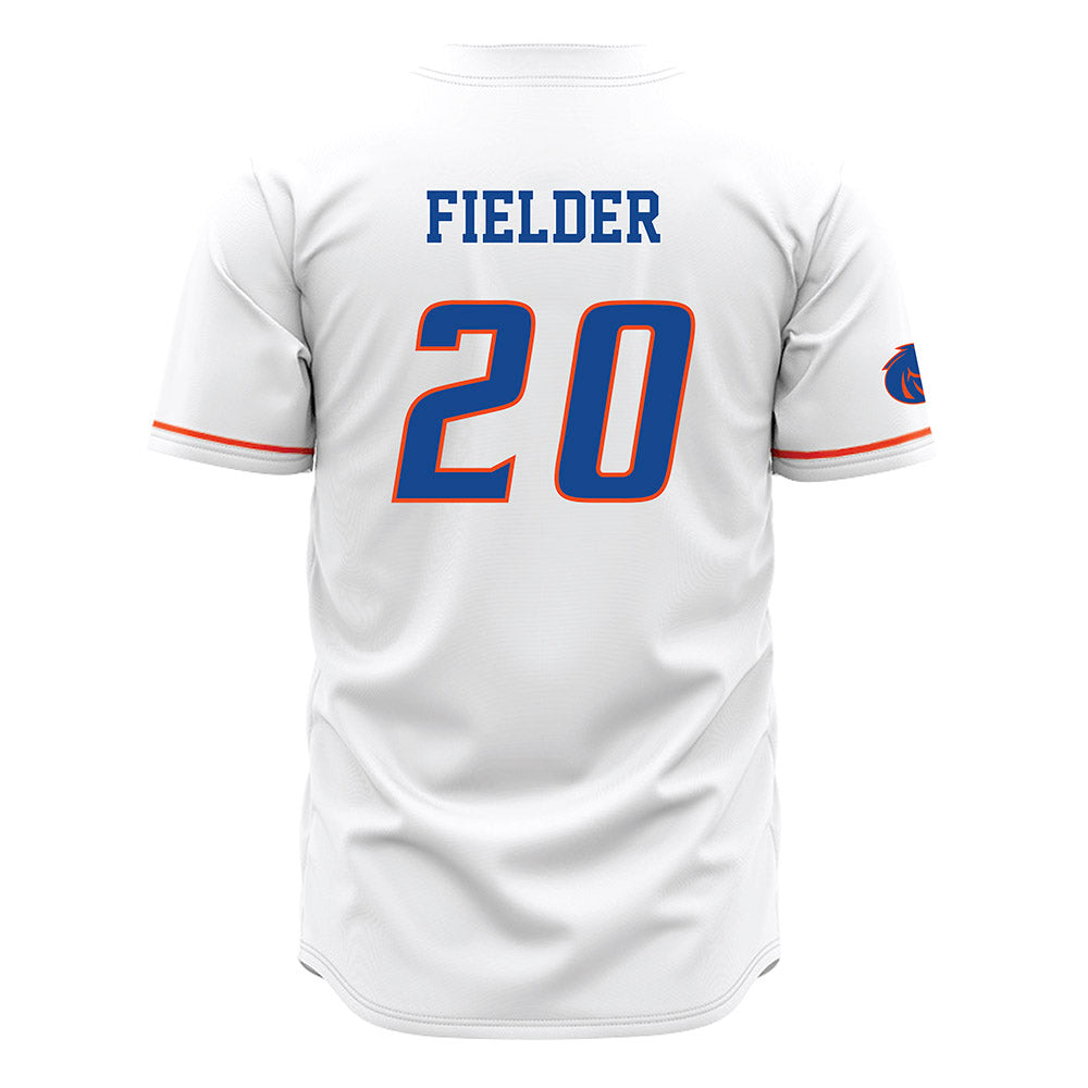 Boise State - NCAA Men's Basketball : Drew Fielder - White Jersey-1