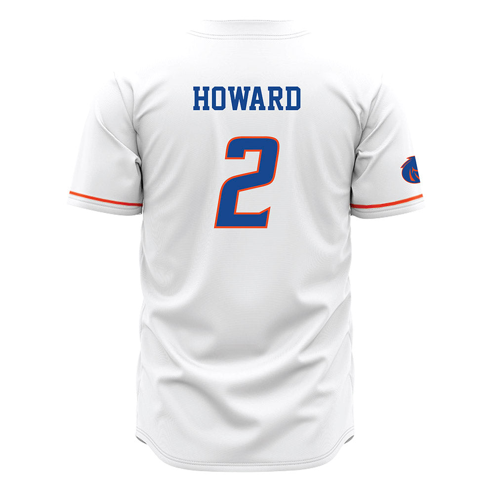 Boise State - NCAA Women's Basketball : Emily Howard - White Jersey-1
