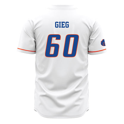 Boise State - NCAA Football : Spencer Gieg - White Jersey