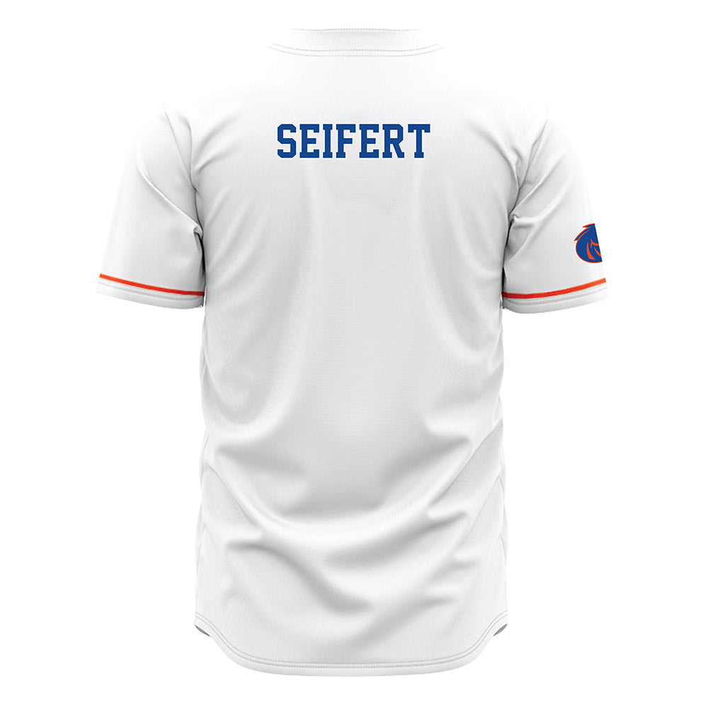 Boise State - NCAA Men's Tennis : Julius Seifert - White Jersey-1