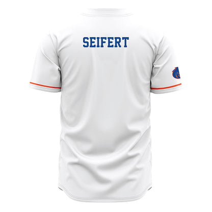 Boise State - NCAA Men's Tennis : Julius Seifert - White Jersey-1