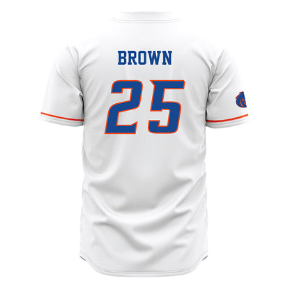 Boise State - NCAA Football : Quinton Brown - White Jersey-1