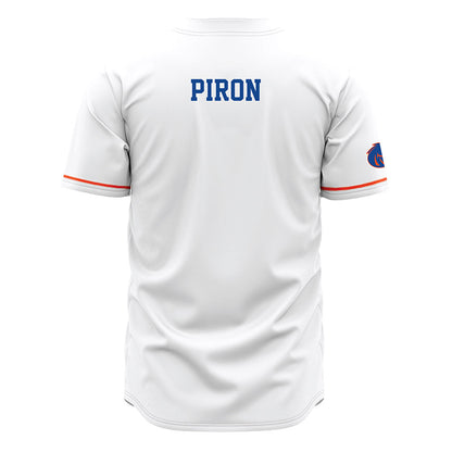 Boise State - NCAA Women's Tennis : Ella Piron - White Jersey-1
