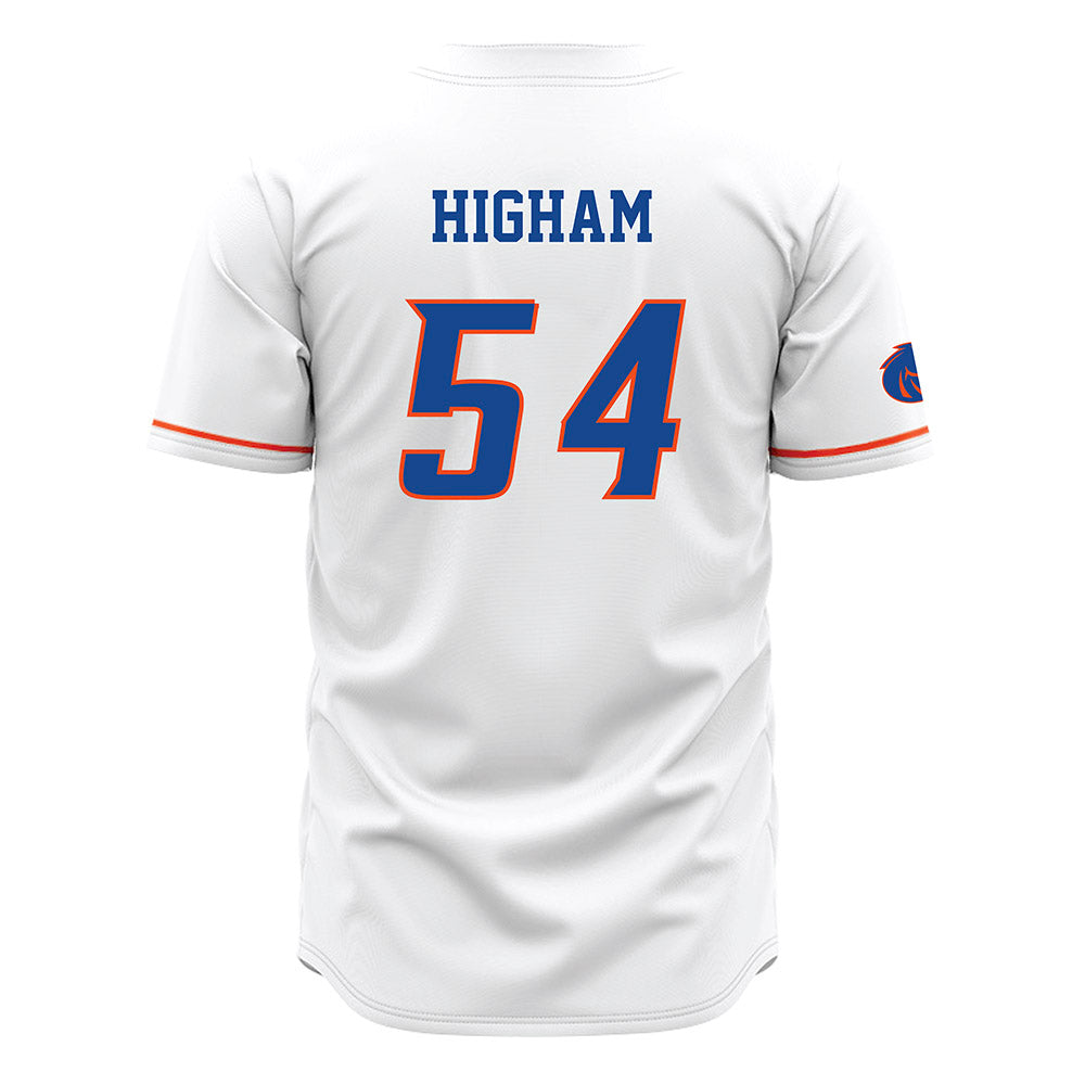 Boise State - NCAA Football : Hunter Higham - White Jersey-1