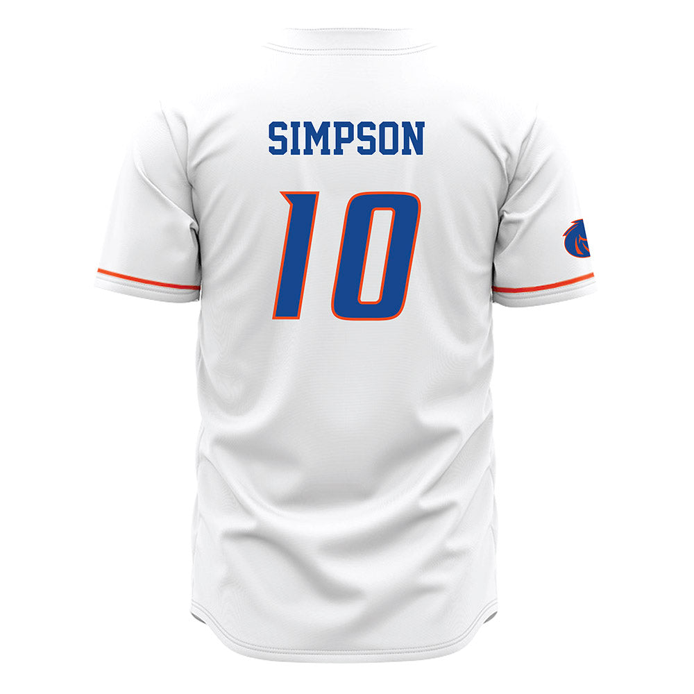 Boise State - NCAA Football : Andrew Simpson - White Jersey