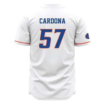 Boise State - NCAA Football : Nathan Cardona - White Jersey