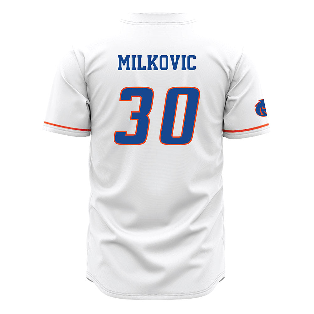 Boise State - NCAA Football : Wyatt Milkovic - White Jersey