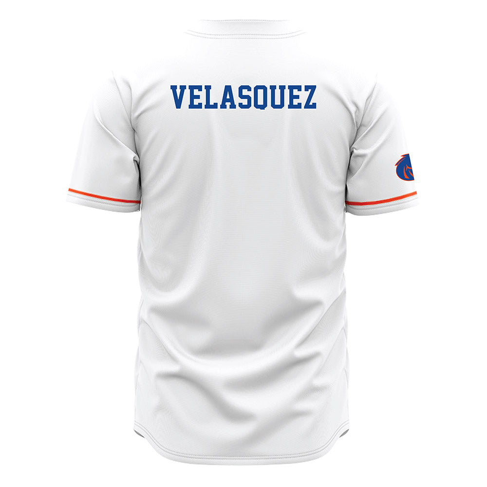 Boise State - NCAA Men's Track & Field : Coco Velasquez - White Jersey-1