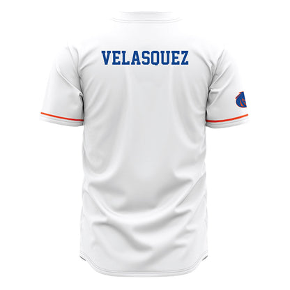 Boise State - NCAA Men's Track & Field : Coco Velasquez - White Jersey-1